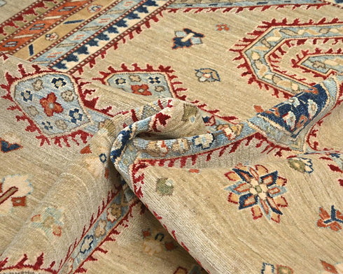 9x12 Zeigler Brown Afghan Hand Knotted Wool Area Rug